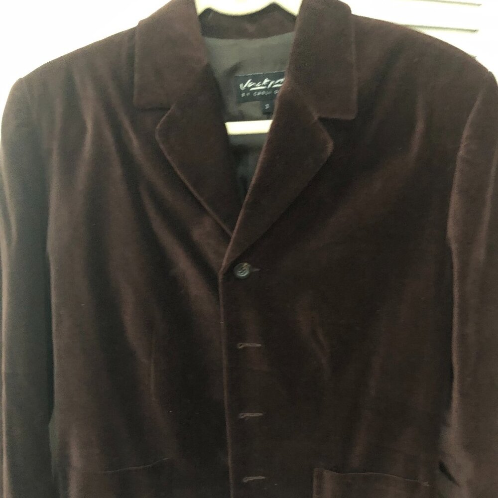 100% cotton velvet blazer